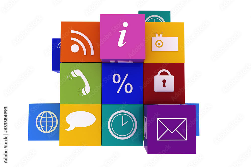 Digital png illustration of various coloured computer icons on transparent background Digital png illustration of various coloured computer icons on transparent background