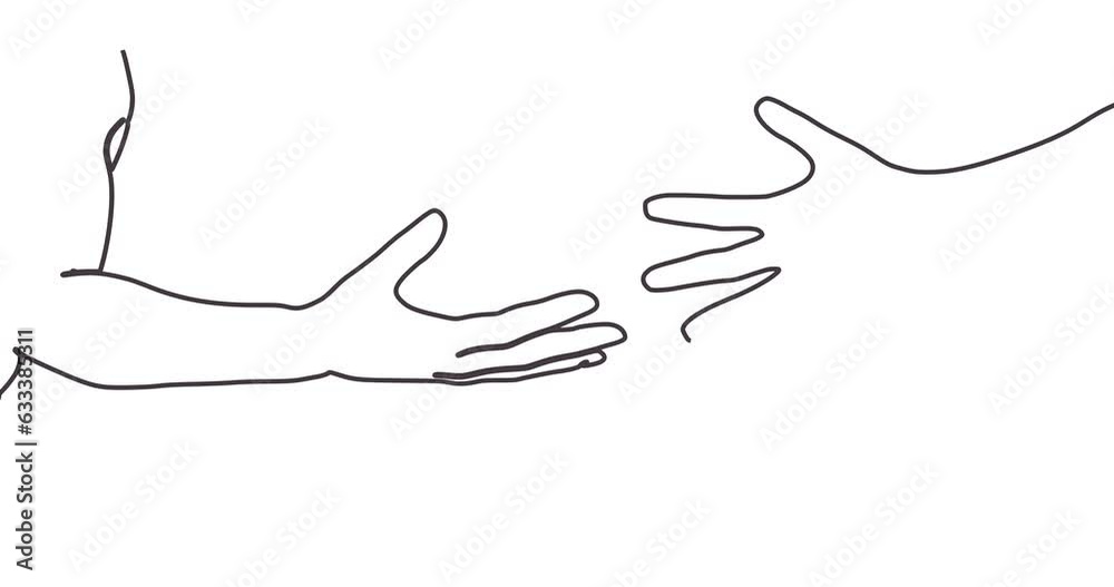 Human hands reaching out to one another, almost touching. Help concept Human hands reaching out to one another, almost touching. Help concept