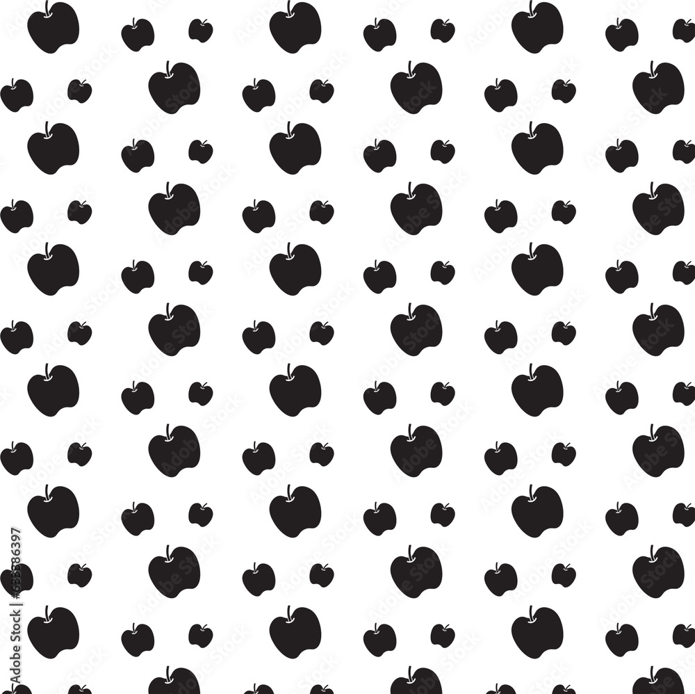 Digital png illustration of black apples pattern on transparent background Digital png illustration of black apples pattern on transparent background