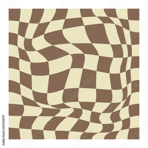 Retro Distorted Checkered