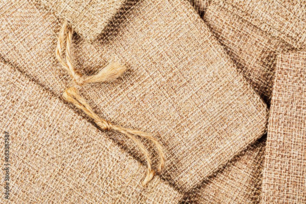 Burlap Sacks or Bags isolated with copy space Burlap Sacks or Bags isolated with copy space