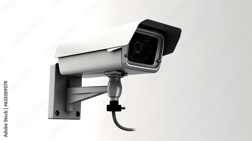 Surveillance CCTV camera isolated on white backgroun Surveillance CCTV camera isolated on white backgroun