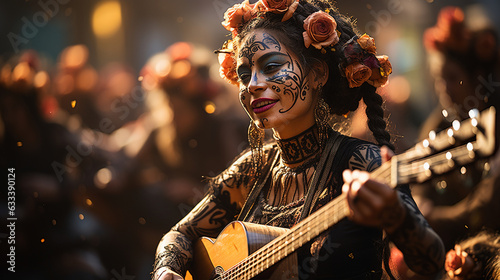 Traditional Day of the Dead music and dance performances, Day of the Dead Generative AI