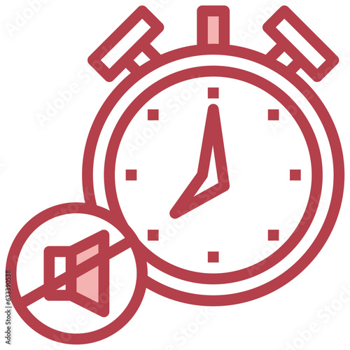 TURN OFF ALARM CLOCK line icon,linear,outline,graphic,illustration