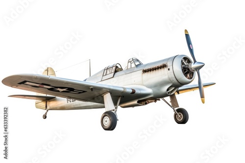 Airplane isolated on white.