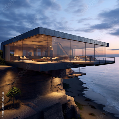 modern house at cliff © 1_0r3