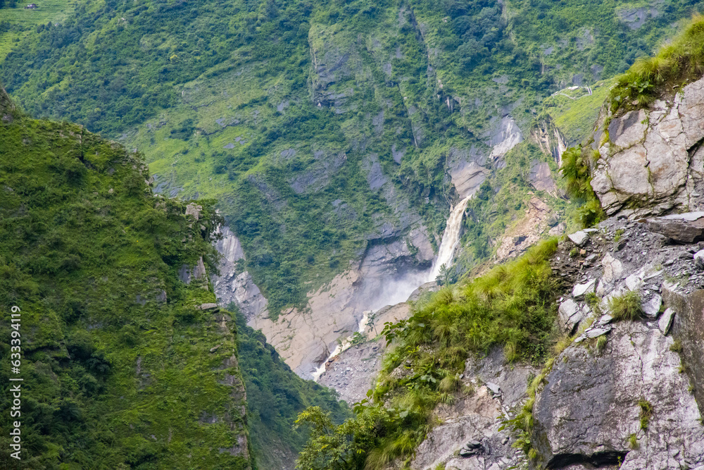 Rupse jharana aka Rupse Water Falls in Myagdi of Nepal during monsoon Rupse jharana aka Rupse Water Falls in Myagdi of Nepal during monsoon