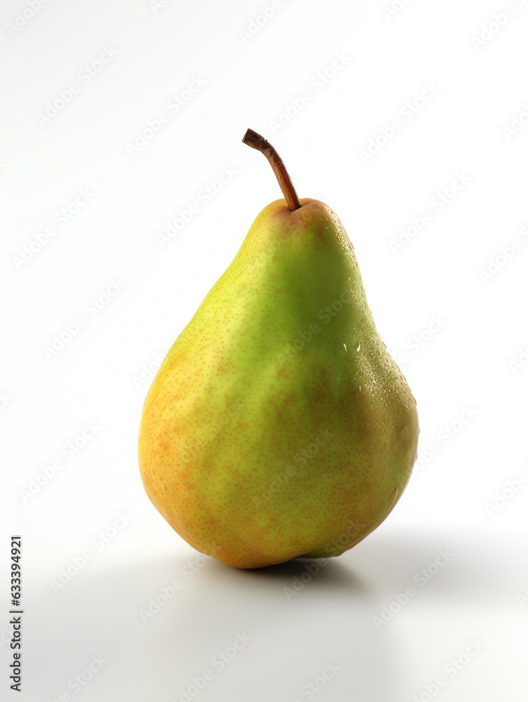 3d fruit pear white background 3d fruit pear white background