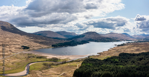 Loch Tulla elevated pan