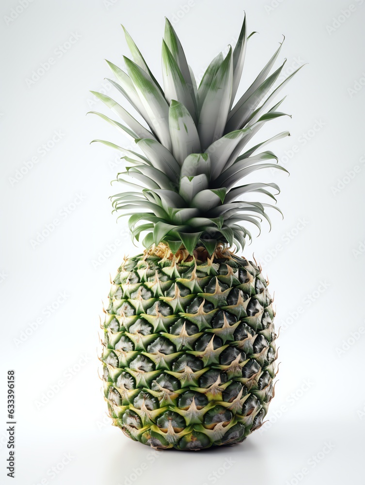 Fototapeta premium 3d fruit peneapple white background