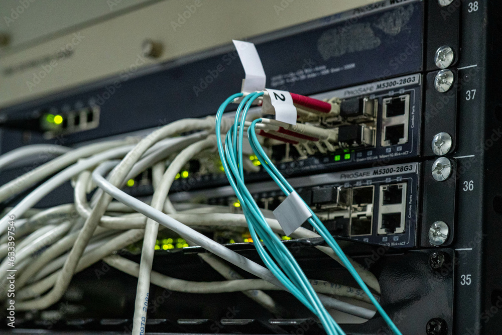 network hub and cables network hub and cables