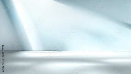 Striking Product Presentation on Light Blue Abstract
