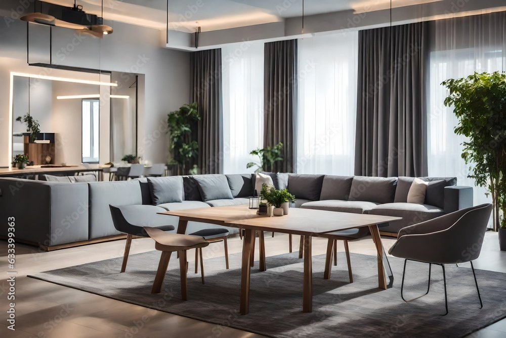 modern dining room