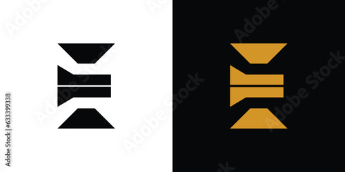 Modern and sophisticated E logo design photo