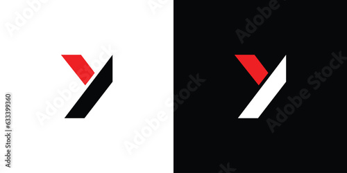 Modern and simple Y logo design