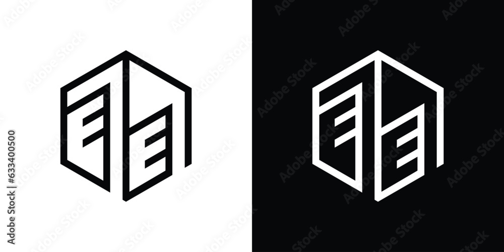 Fototapeta premium logo design building made with line style
