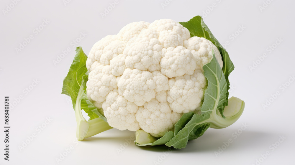 Cauliflower isolated on a white background. Cauliflower isolated on a white background.