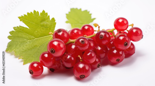 Red currant isolated on a white background.