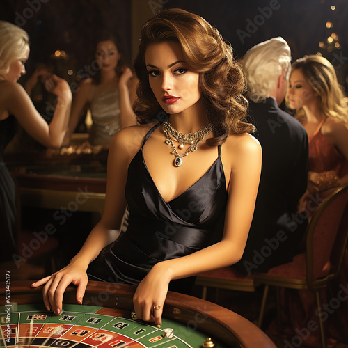 Radiant Elegance: The Alluring Casino Charmer