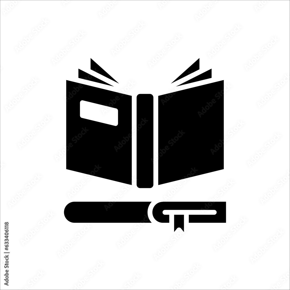 Book icon for web design, ui, and app. isolated on white background. Book icon for web design, ui, and app. isolated on white background.