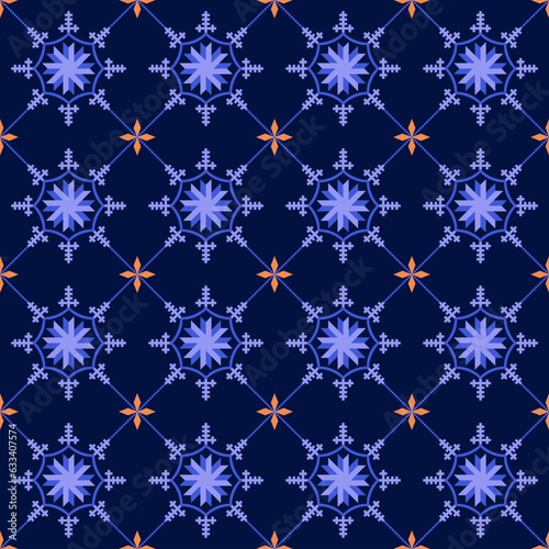 Geometric ethnic pattern seamless flower color. seamless pattern. Design for fabric,curtain,background,carpet,wallpaper,clothing,wrapping,Batik,mandalas,fabric,Vector illustration. pattern style.
