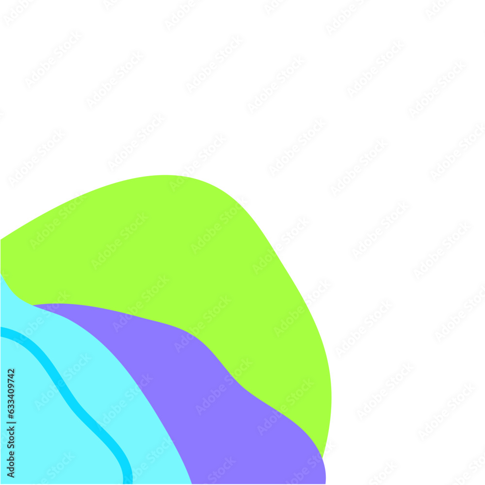 Fototapeta premium Organic Abstract Corner Shape