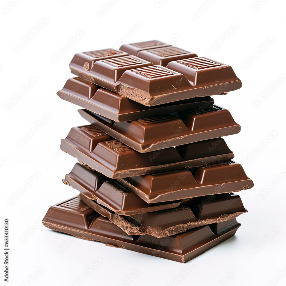 A stack of delicious chocolate bars