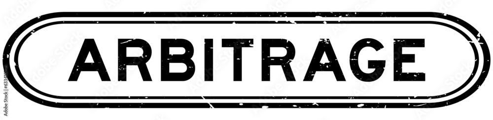 Grunge black arbitrage word rubber seal stamp on white background Grunge black arbitrage word rubber seal stamp on white background