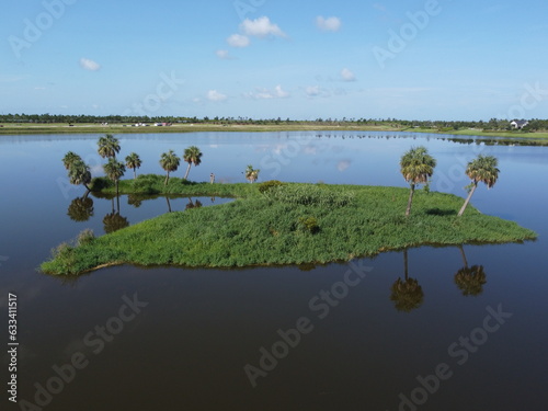 Drone view of Arden Lake Loxahatchee Florida photo