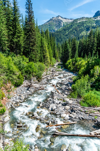 Fototapeta Naklejka Na Ścianę i Meble -  Mountain Glacial River 4