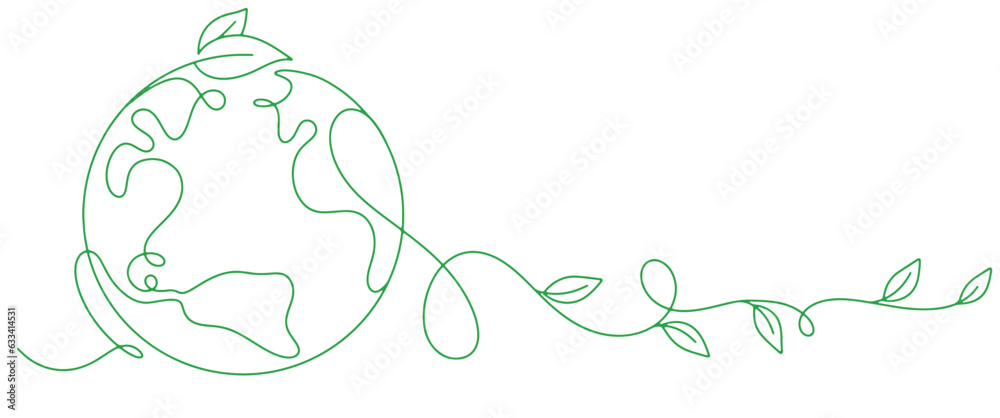 Globe of earth line art vector illustration Globe of earth line art vector illustration