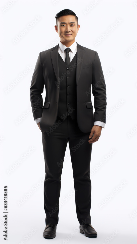 Full shot of professional looking 32 year old male. Work, job, outfit. Isolated on white background. Full shot of professional looking 32 year old male. Work, job, outfit. Isolated on white background.