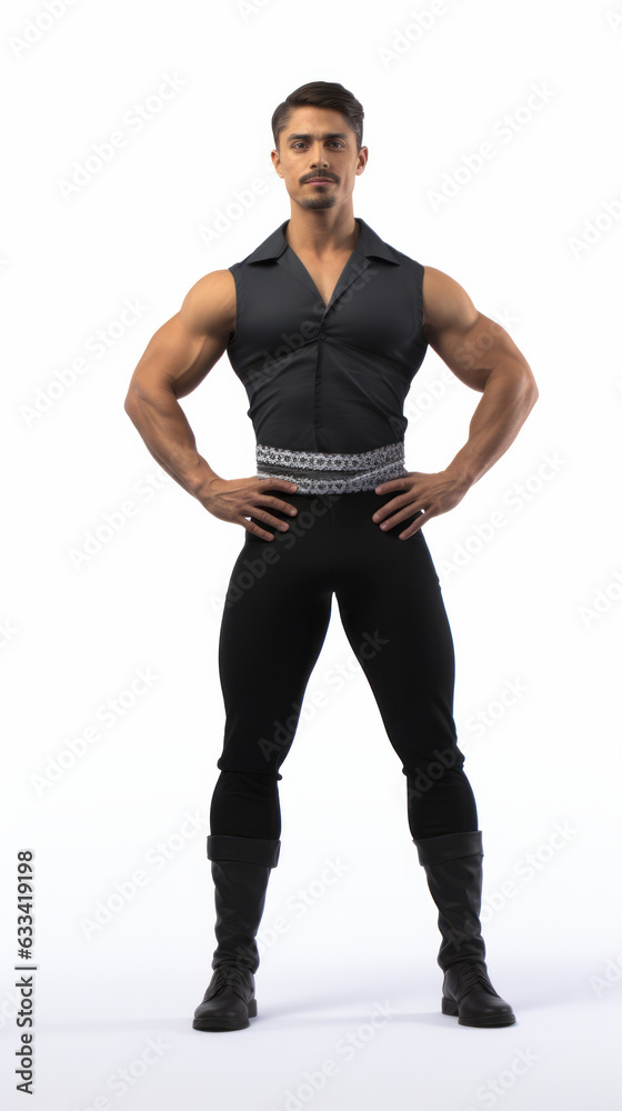 Full shot of professional looking 32 year old male. Work, job, outfit. Isolated on white background. Full shot of professional looking 32 year old male. Work, job, outfit. Isolated on white background.