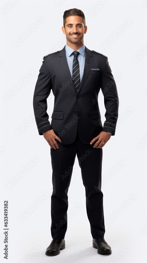 Full shot of professional looking 32 year old male. Work, job, outfit. Isolated on white background. Full shot of professional looking 32 year old male. Work, job, outfit. Isolated on white background.