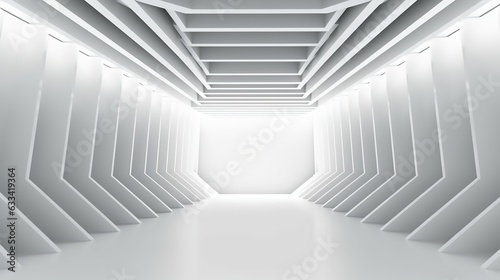 3d render of corridor