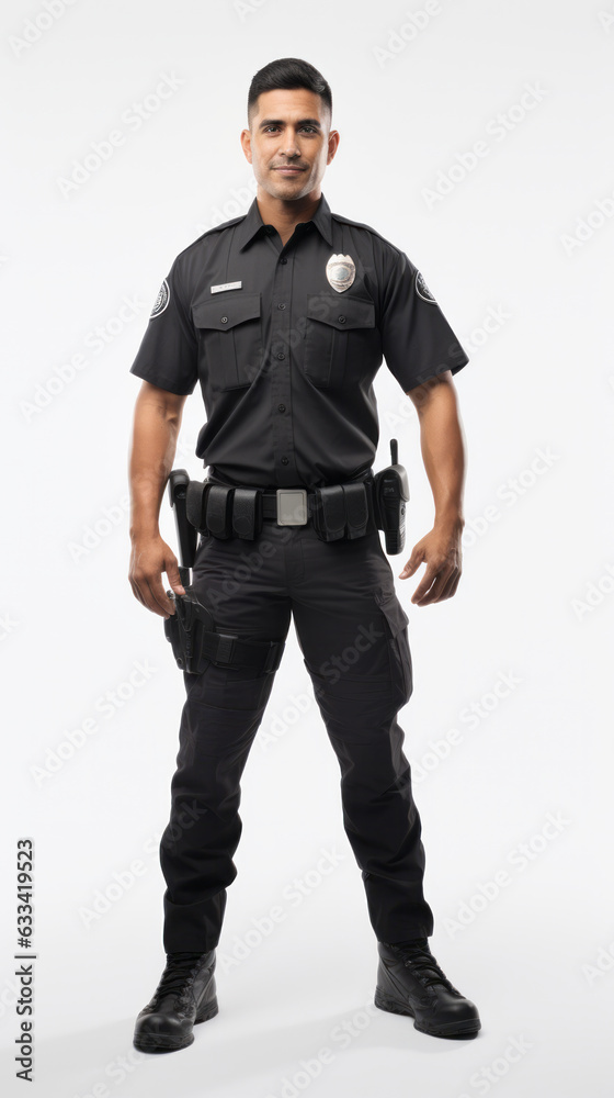 Full shot of professional looking 32 year old male. Work, job, outfit. Isolated on white background.