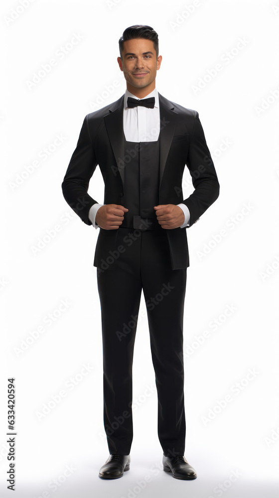 Full shot of professional looking 32 year old male. Work, job, outfit. Isolated on white background. Full shot of professional looking 32 year old male. Work, job, outfit. Isolated on white background.