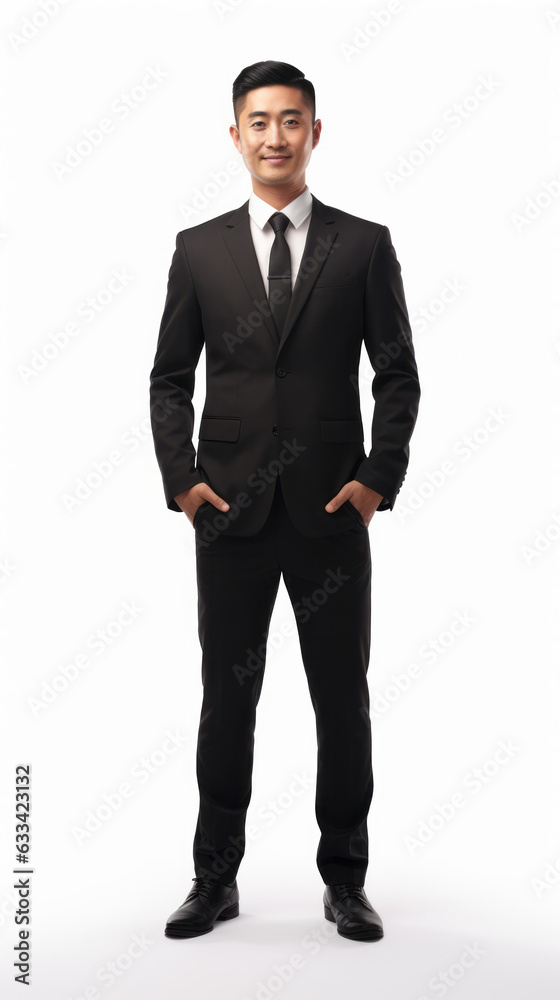 Full shot of professional looking 32 year old male. Work, job, outfit. Isolated on white background. Full shot of professional looking 32 year old male. Work, job, outfit. Isolated on white background.