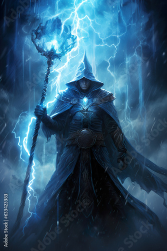 "Stormshroud: Sorcerer's Robed Human"