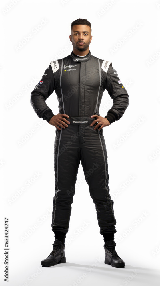 Full shot of professional looking 32 year old male. Work, job, outfit. Isolated on white background.