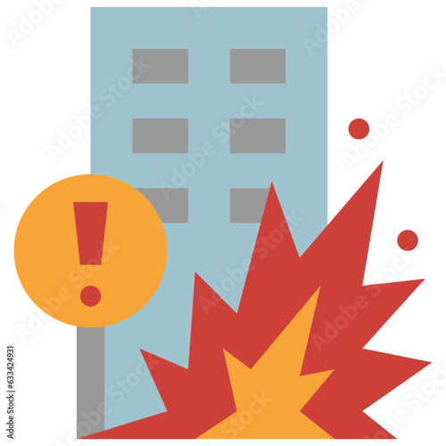 demolition flat icon