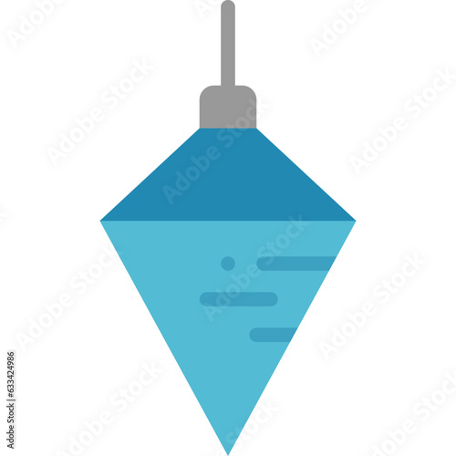 plumb bob flat icon
