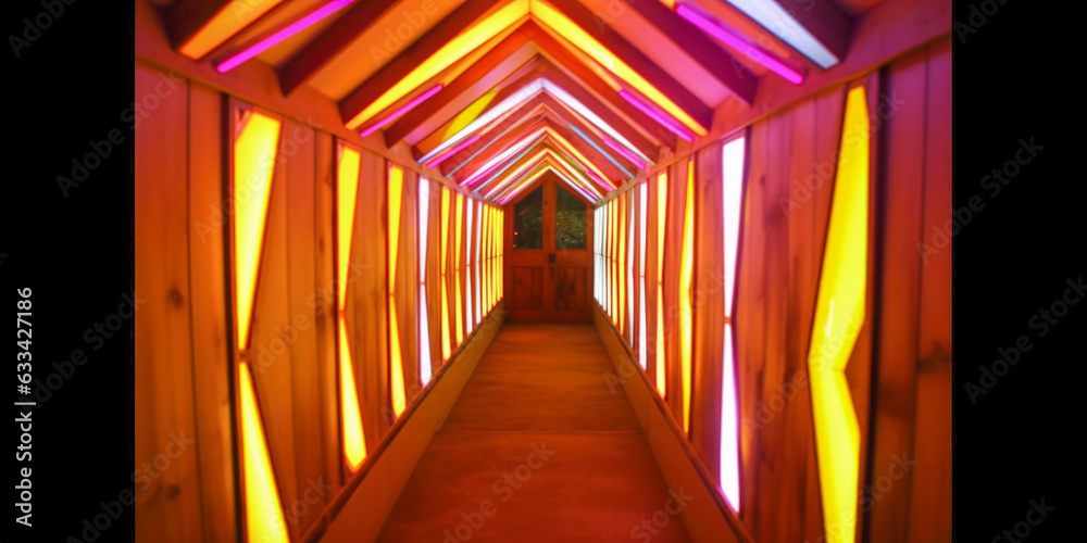 Futuristic modern office. Business corporation room - Generative AI Futuristic modern office. Business corporation room - Generative AI