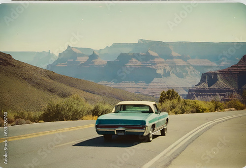 Vintage Polaroid Roadtrip by the Mesas