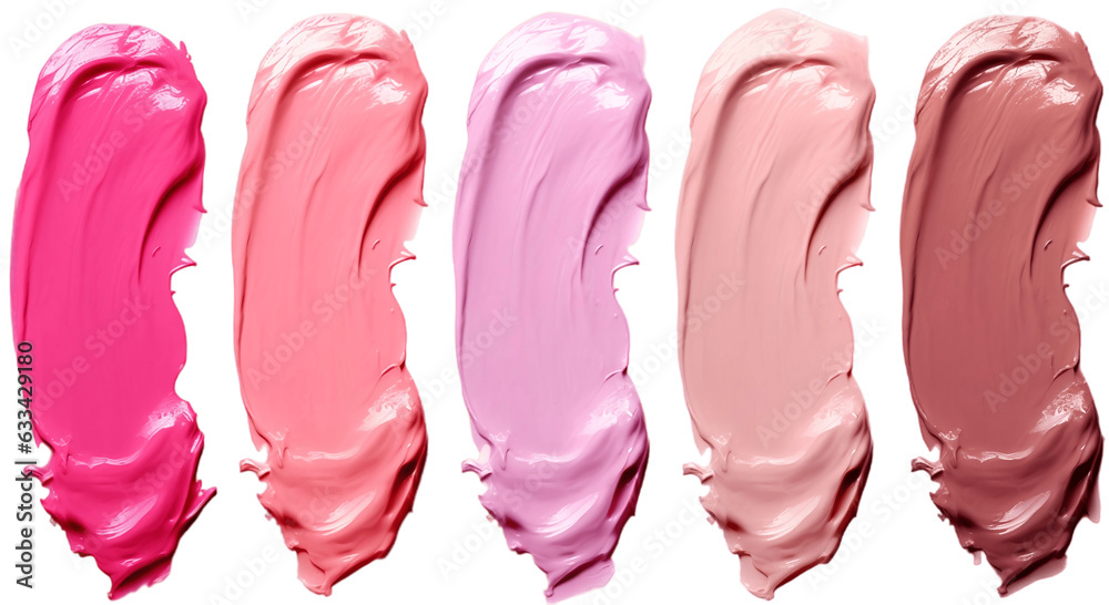 Cosmetics cream texture set. Generative ai Cosmetics cream texture set. Generative ai