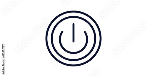 car ignition icon. Thin line car ignition icon from car parts collection. Outline vector isolated on white background. Editable car ignition symbol can be used web and mobile