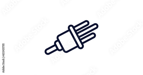 car distributor icon. Thin line car distributor icon from car parts collection. Outline vector isolated on white background. Editable car distributor symbol can be used web and mobile