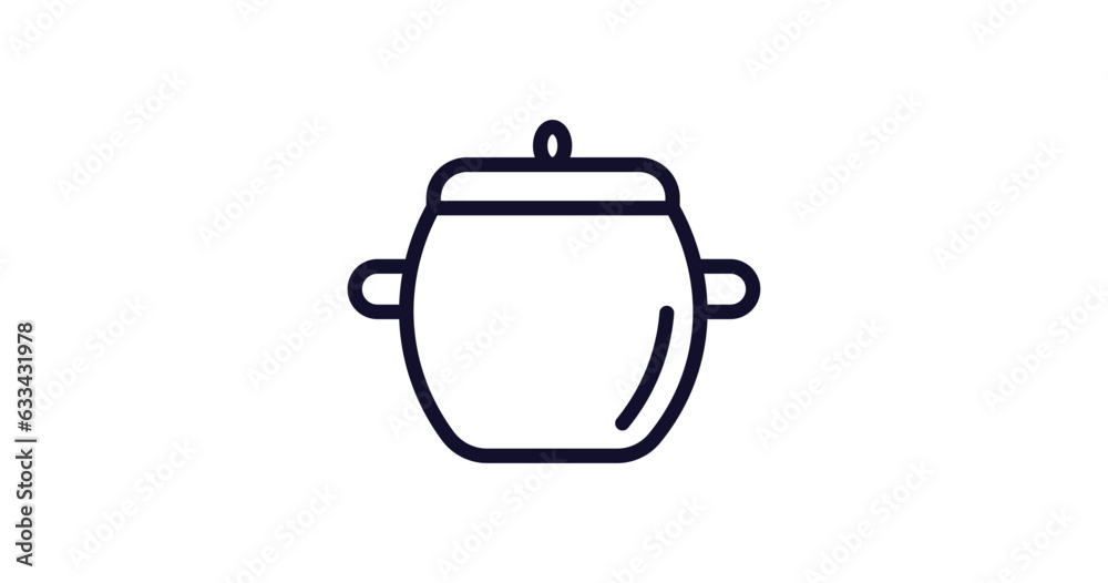 boiler icon. Thin line boiler icon from food collection. Outline vector isolated on white background. Editable boiler symbol can be used web and mobile boiler icon. Thin line boiler icon from food collection. Outline vector isolated on white background. Editable boiler symbol can be used web and mobile