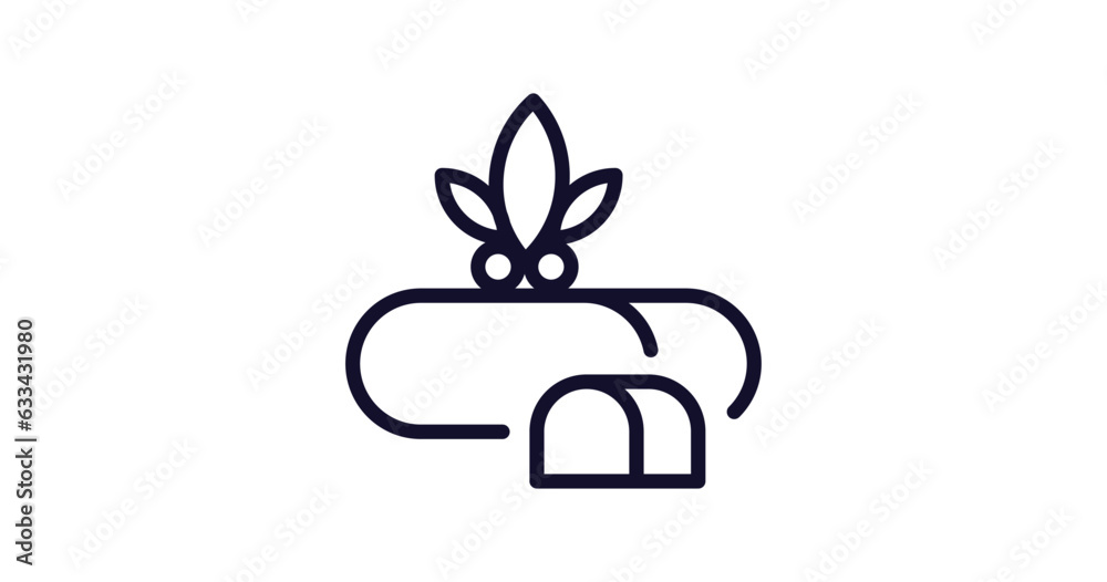 marzipan icon. Thin line marzipan icon from food collection. Outline vector isolated on white background. Editable marzipan symbol can be used web and mobile marzipan icon. Thin line marzipan icon from food collection. Outline vector isolated on white background. Editable marzipan symbol can be used web and mobile