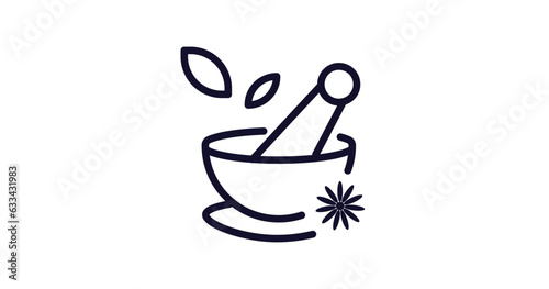 spices icon. Thin line spices icon from food collection. Outline vector isolated on white background. Editable spices symbol can be used web and mobile
